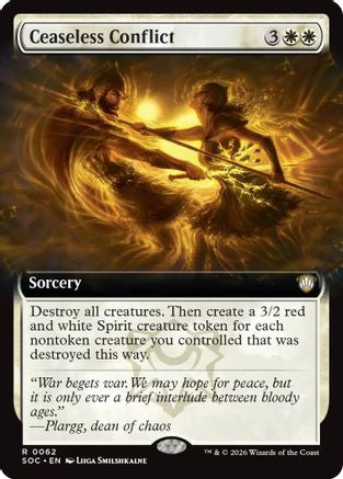 Ceaseless Conflict (Extended Art) (SOC-062) - rare