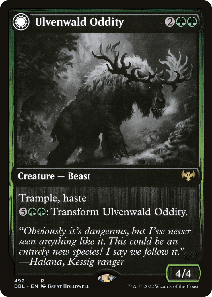 Ulvenwald Oddity // Ulvenwald Behemoth (DBL-492) - rare: (Double Faced Transform) - Foil