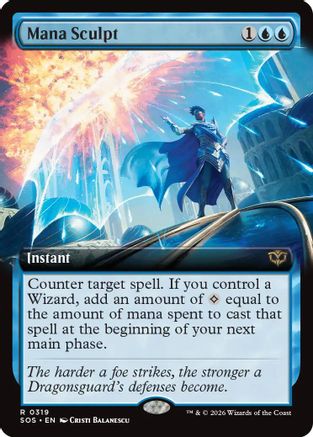 Mana Sculpt (Extended Art) (SOS-319) - rare - Foil