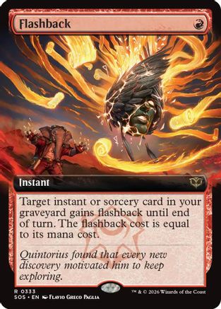 Flashback (Extended Art) (SOS-333) - rare - Foil