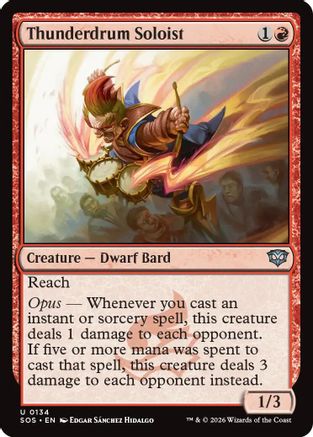 Thunderdrum Soloist (SOS-134) - uncommon - Foil