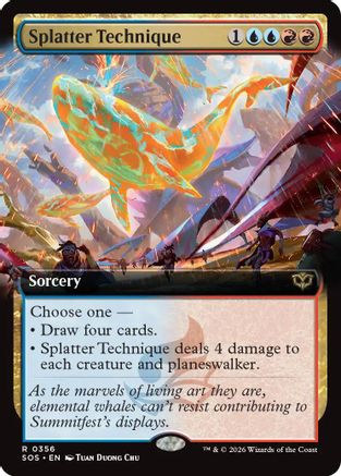 Splatter Technique (Extended Art) (SOS-356) - rare - Foil