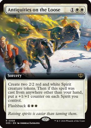 Antiquities on the Loose (Extended Art) (SOS-308) - rare - Foil