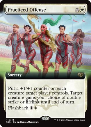 Practiced Offense (Extended Art) (SOS-313) - rare