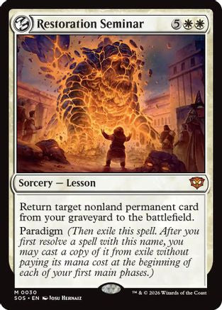 Restoration Seminar (SOS-030) - mythic