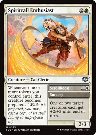 Spiritcall Enthusiast (SOS-033) - uncommon