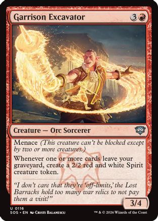 Garrison Excavator (SOS-116) - uncommon - Foil