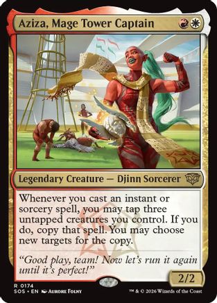 Aziza, Mage Tower Captain (SOS-174) - rare - Foil