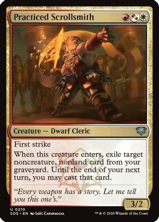 Practiced Scrollsmith (SOS-210) - uncommon - Foil