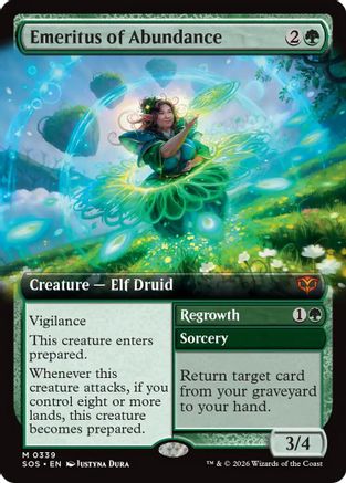 Emeritus of Abundance (Extended Art) (SOS-339) - mythic - Foil