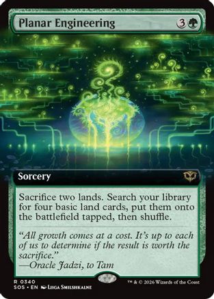 Planar Engineering (Extended Art) (SOS-340) - rare - Foil