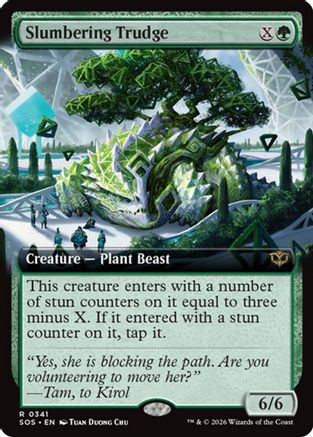 Slumbering Trudge (Extended Art) (SOS-341) - rare
