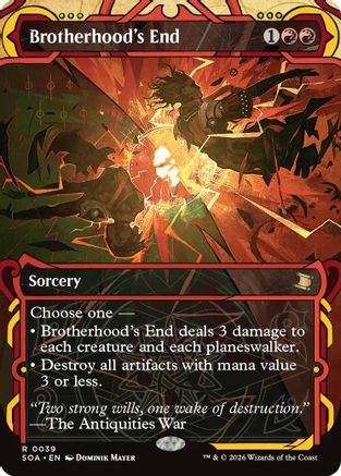 Brotherhood's End (SOA-039) - rare - Foil