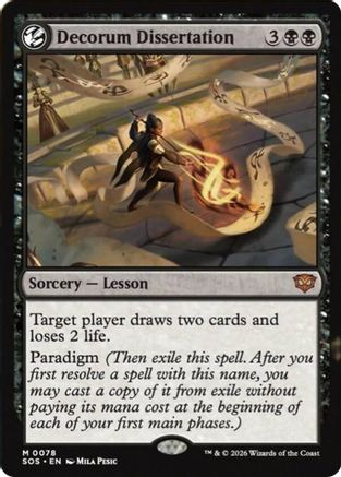 Decorum Dissertation (SOS-078) - mythic - Foil