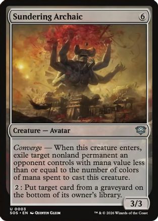 Sundering Archaic (SOS-003) - uncommon