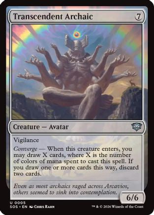 Transcendent Archaic (SOS-005) - uncommon - Foil