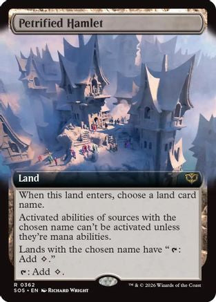 Petrified Hamlet (Extended Art) (SOS-362) - rare - Foil