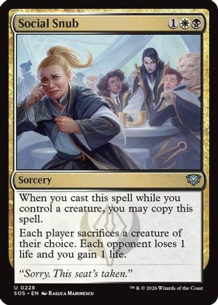 Social Snub (SOS-228) - uncommon