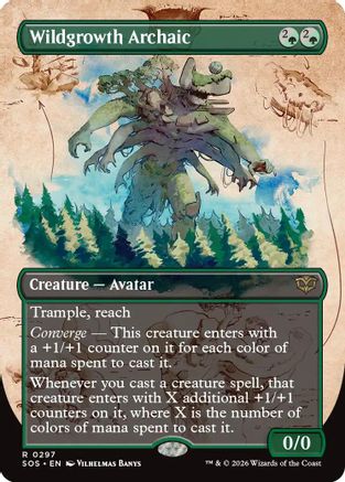 Wildgrowth Archaic (Borderless) (SOS-297) - rare - Foil