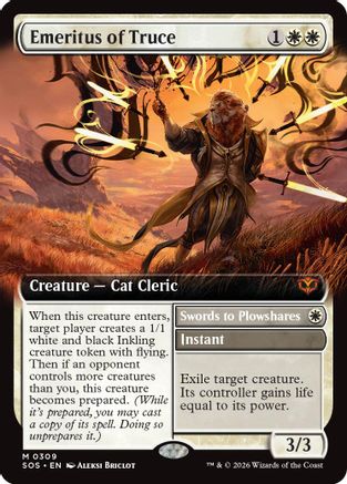 Emeritus of Truce (Extended Art) (SOS-309) - mythic