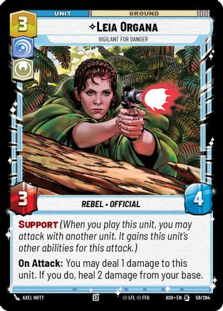 Leia Organa - Vigilant for Danger (59/264) - AOTE - Special