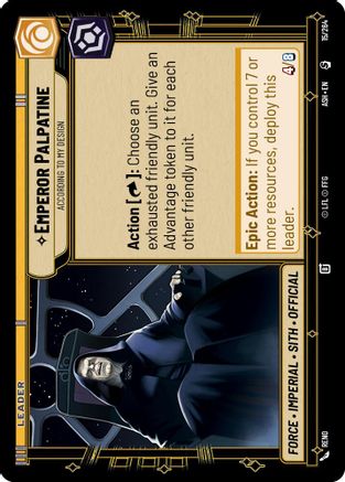 Emperor Palpatine - According to My Design (15/264) - AOTE - Special