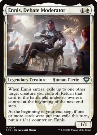 Ennis, Debate Moderator (SOS-014) - uncommon - Foil