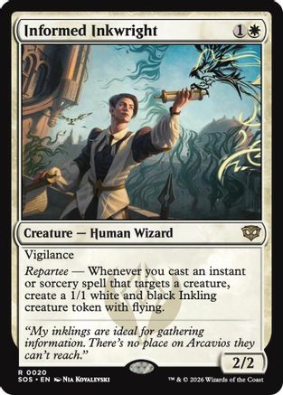 Informed Inkwright (SOS-020) - rare - Foil