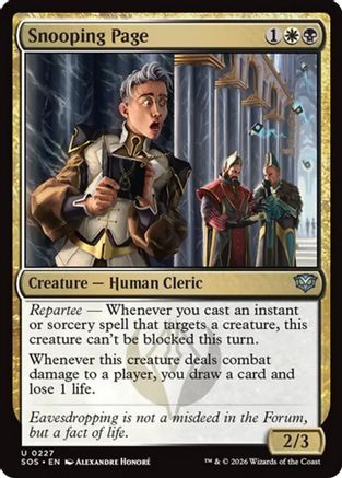 Snooping Page (SOS-227) - uncommon - Foil