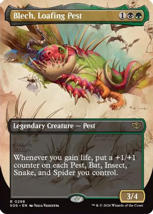 Blech, Loafing Pest (Borderless) (SOS-298) - rare - Foil