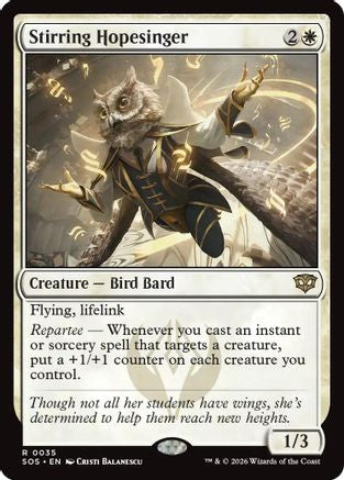 Stirring Hopesinger (SOS-035) - rare - Foil