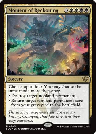 Moment of Reckoning (SOS-205) - rare - Foil