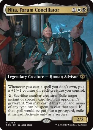 Nita, Forum Conciliator (Extended Art) (SOS-354) - rare - Foil