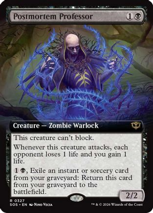 Postmortem Professor (Extended Art) (SOS-327) - rare