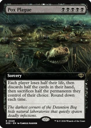Pox Plague (Extended Art) (SOS-328) - rare - Foil