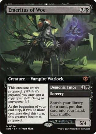 Emeritus of Woe (Extended Art) (SOS-324) - mythic
