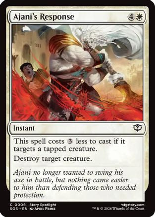 Ajani's Response (SOS-006) - common - Foil