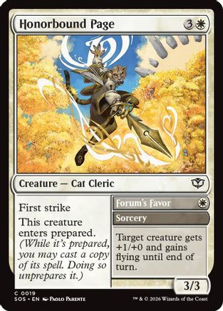 Honorbound Page (SOS-019) - common - Foil