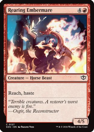 Rearing Embermare (SOS-127) - common - Foil