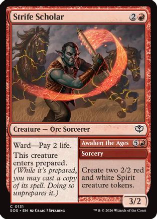 Strife Scholar (SOS-131) - common