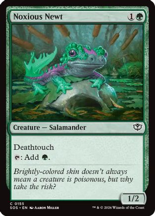 Noxious Newt (SOS-155) - common - Foil
