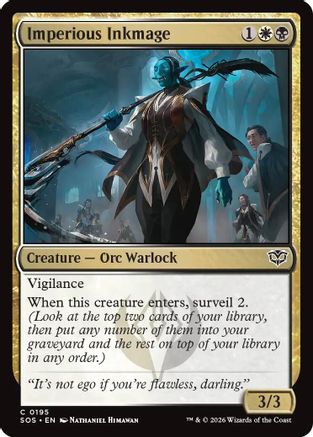 Imperious Inkmage (SOS-195) - common - Foil