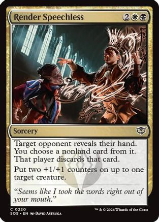Render Speechless (SOS-220) - common - Foil