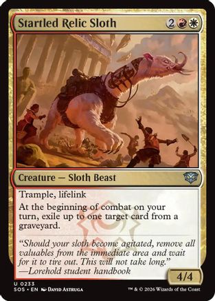 Startled Relic Sloth (SOS-233) - uncommon