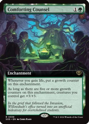 Comforting Counsel (Extended Art) (SOS-338) - rare - Foil
