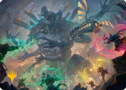 Moment of Reckoning Art Card (Gold-Stamped Planeswalker Symbol) (ASSOS-019) - special