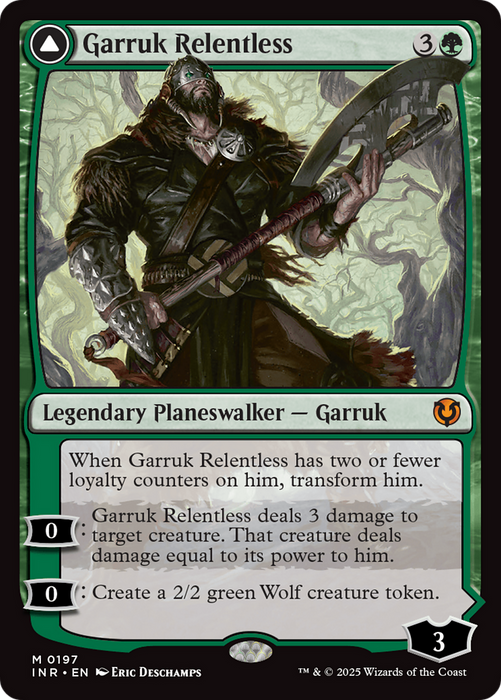 Garruk Relentless // Garruk, the Veil-Cursed (INR-197) - mythic - Foil
