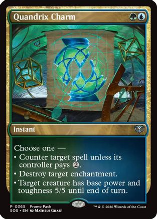 Quandrix Charm (PPSOS-365) - promo - Foil