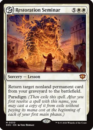 Restoration Seminar (PPSOS-030) - mythic - Foil