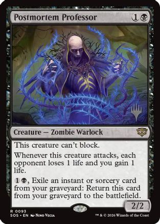 Postmortem Professor (PPSOS-093) - rare - Foil